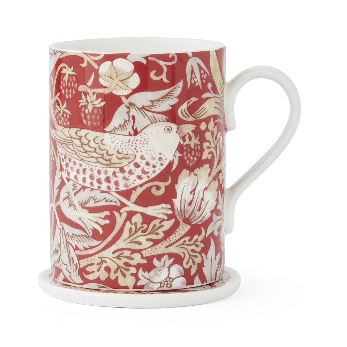 Morris & Co. Strawberry Thief Mug & Tray Set image number null